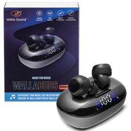WALLA SOUND Earbuds with Mic - Bluetooth 5.3 Headphones True Wireless IPX5 Waterproof Buds with Charging Case 50H Battery & Crystal Clear Stereo Sound