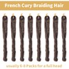 Ainimiu 8 Packs French Curly Braiding Hair 22 Inch Loose