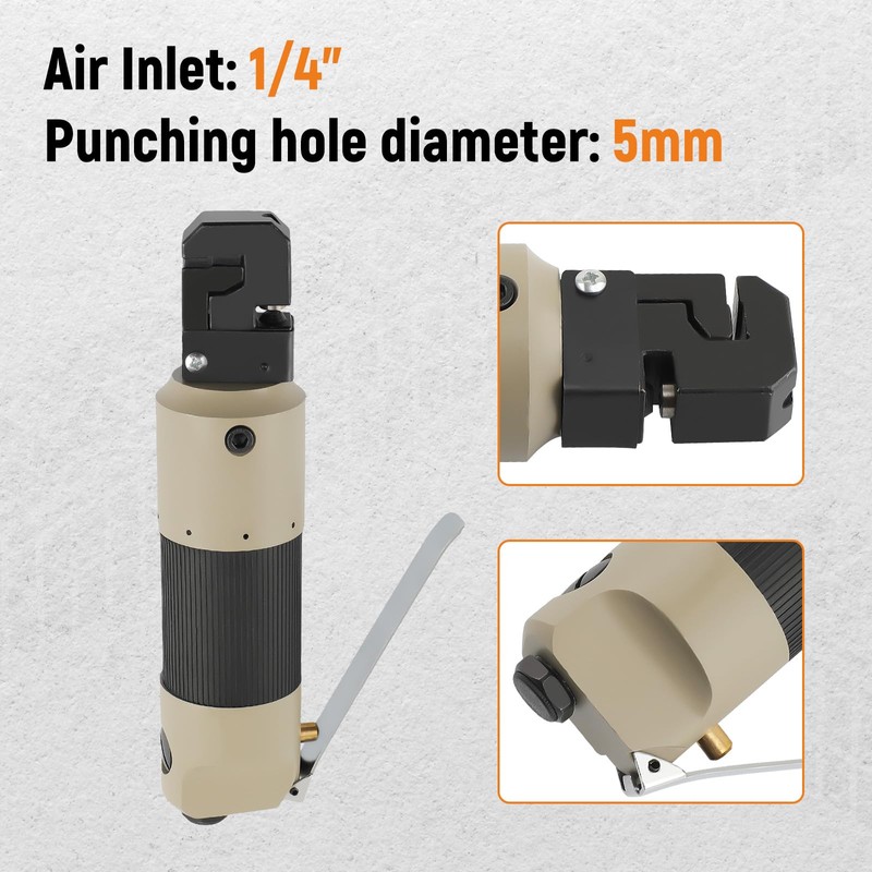 maXpeedingrods Pneumatic Air Panel Flange Punch Tools Air Sign Punching