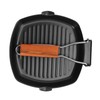 Frying Pan Folding Non Stick Portable Anti Scald Wooden Handle