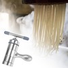 QWORK Stainless Steel Noodle Maker, Manual Pasta Machine with 5