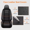 RAWAKORW Car Seat Covers for Jeep Grand Cherokee 2007-2010 Front