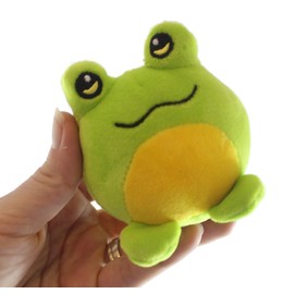 Curious Minds Busy Bags Set of 3 Pets - Dog, Frog and Cat - Cute Ball Plush Stuffed Animals- Adorable Mini Plushie Stuffie