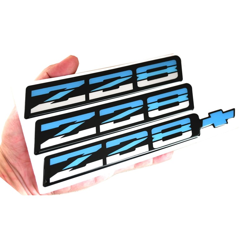 Set New Z28 Rocker Panel & Rear Bumper Emblem Replacement