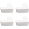 4Pcs White Corner and Edge Protectors, Self-Adhesive Bumpers for Furniture,