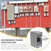 2 Way Circuit Breaker Box, IP65 Waterproof Distribution Protection Box
