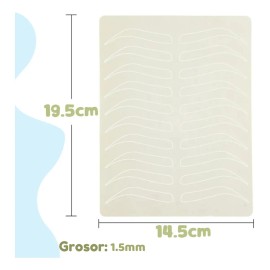 Piel Sintética Práctica Microblading Diseño Ceja Pack 6pzs