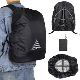Rain Cover for Backpacks, Waterproof Backpack Rain Cover with Storage Bag, Rain Cover Backpack Cover, Rain Cover, School Bag for Hiking, Camping, Travel, Cycling (M (40-50L))