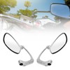 Pair 8mm 10mm Motorcycle Rearview Side Mirror Adjustable Angle Retro