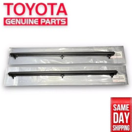 Toyota NEW 84 - 89 TOYOTA PICKUP FRONT LEFT RIGHT DOOR BELT MOLDING WEATHERSTRIP OEM