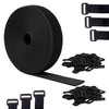 2cm x 10m Adjustable Cable Straps with 50 Buckles, Free-Cut,