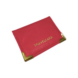 MAECENA Credit Card Holder | Minimalist Credit Card Holder | Holds up to 4 Cards and Bank Notes, Ideal for Travel | Card Holder for Men and Women Oyster Card Holder - Red