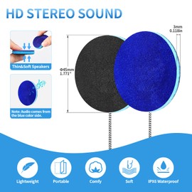 MMUSS Sleep Ultra Thin Pillow Speakers with Stereo for Sleep Headphones. Headband Headphone Replacement