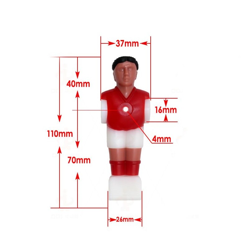 POFET 12pcs Table Soccer Football Man Guy Player - Foosball