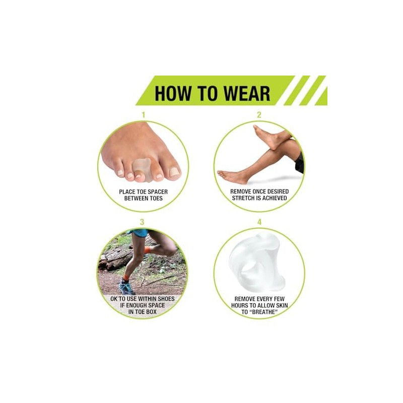 Pro-Tec Toe Relief & Support , 4 Pack Gel Toe