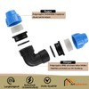 Polypropylene Fitting Screw Connection for PE Pipe 32 mm, Clamp