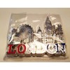 London Metal Fridge Magnet - Silver Coloured/Eye/Tower Bridge/Big Ben/St. Paul's