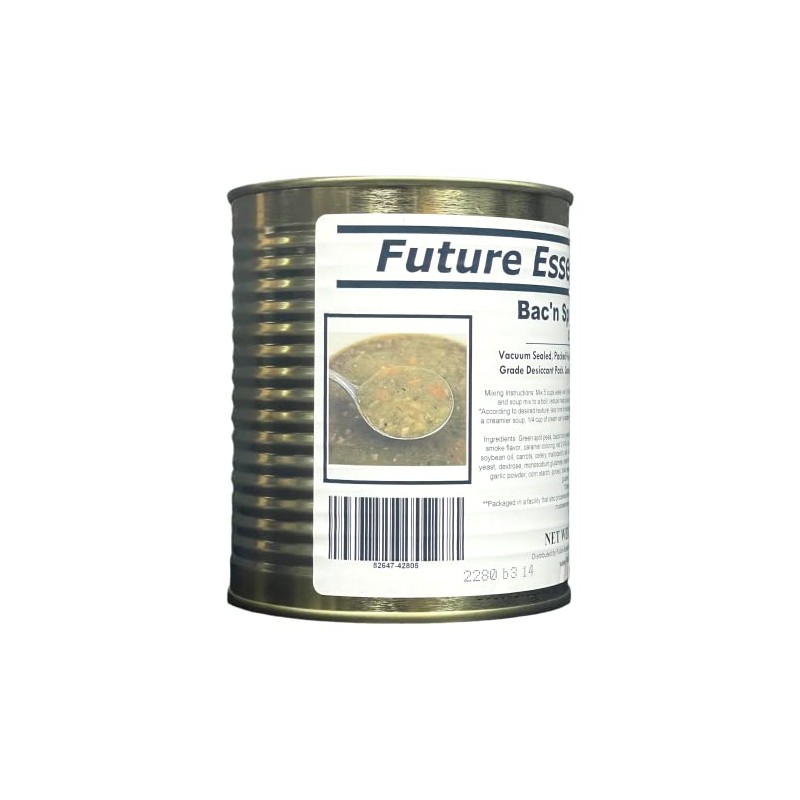 1 Can of Future Essentials Canned Bacon Split Pea Soup
