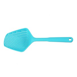 Scoop Colander Food Strainer Home Skimmer and Sifter Sieve with Handle for Water Leaking, Cooking(1PCS Blue)