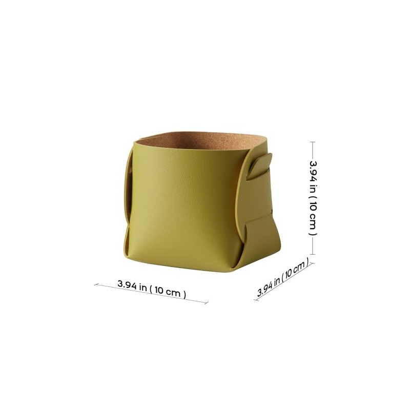 HOMIEAZICOZI Cork Leather Desk Organizer - 2-Pack Stylish Storage