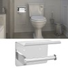 Stainless Steel Wall Mounted Toilet Roll Paper Holder with Mobile