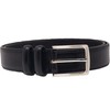 Ashford Ridge Mens 33mm Double Loop Leather Belt - Black
