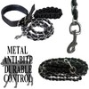 Dog Leash Metal Leashes Chain Rope with Pet Collar Training