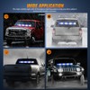 Nilight 144LED Traffic Advisor Strobe Light Bar with Controller Blue