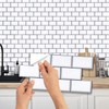 WALPLUS Tile Stickers Glossy Waterproof Oil Proof Removeable Stick on