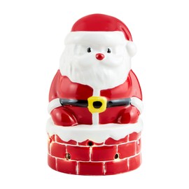 Mud Pie Light Up Santa Chimney Table SITTERS, RED