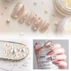 ESJNNK Pearl Assorted Pack Nail Parts 6 Sizes 1.5mm 2mm