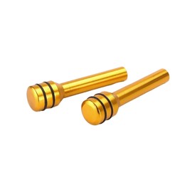 Alpha Depot Door Lock Pin, Door Lock Knob, Pin Replacement, Suzuki Jimny, Mini Car, Light Tiger, Universal Custom Parts, Replacement, Easy Installation (Gold x 2)