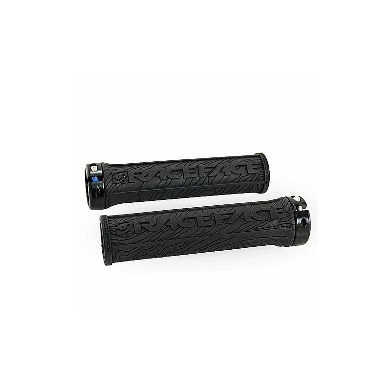 Race Face Half Nelson Lock-on Grips, Black, 29mm, 96g, Bicycle,