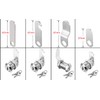 4 Pack Cupboard Locks, Cam Lock, Door Lock, Letter Box