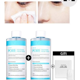 [1+1][Free 40 cotton pads] 2 Lire Pore Tightening Fresh Toner (+Free 40 cotton pads) / [1+1][화장솜 40매 증정] 리르 포어 타이트닝 프레쉬 토너2개(+화장솜 40매 증정)