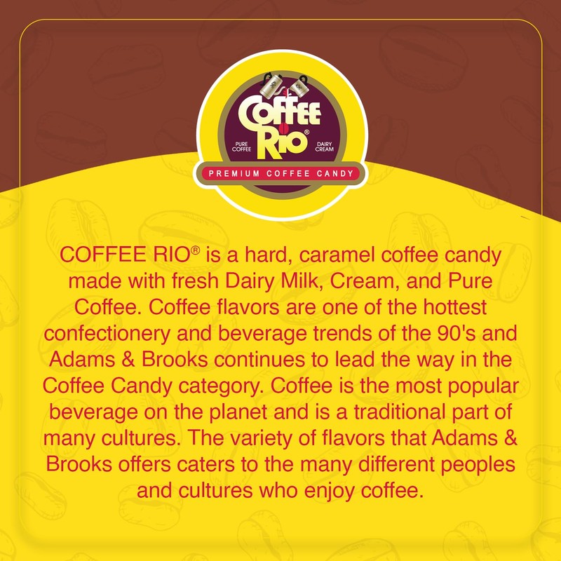 Coffee Rio Sugar Free Latté Coffee Candy, Pack of 4