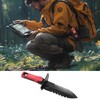 Metal Detecting Shovel with Carry Sheath, Heavy Duty Double Serrated