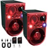 Qualirey 2 Pack Solar Outdoor Motion Sensor Alarm Ultrasonic Animal