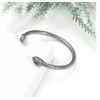 Beach Gypsy's Silver Snake bracelet, Stainless steal snake cuff bracelet