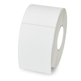 Zebras Thermal Transfer Label, Paper 4 Inch x 6 Inch Z-Perform 2000T 3 Inch Core 1000 Labels per Roll 4 Rolls per Ctn Top Coated Paper Perforated 8 Inch Outer Permanent Acrylic Adhesive White 10000281