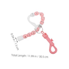 NOLITOY Golf Stroke Counter Beaded Bracelet Durable Plastic Golf Score Clicker Wrist Friendly Design Portable Golfing Accessories for Practice Competitions Pink