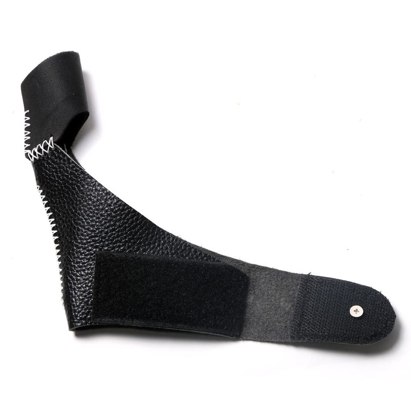 TOPARCHERY Genuine Cowhide Finger Tabs Thumb Ring Protector Recurve Bow