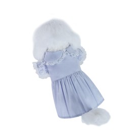 INGSIST Dog Birthday Party Holiday Outfit Clothes Female Girl Small Medium Doggy Lace Dress Clothing Size XS S M L XL