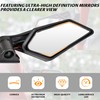 SAUTVS Side View Mirrors with Light for Can Am Maverick