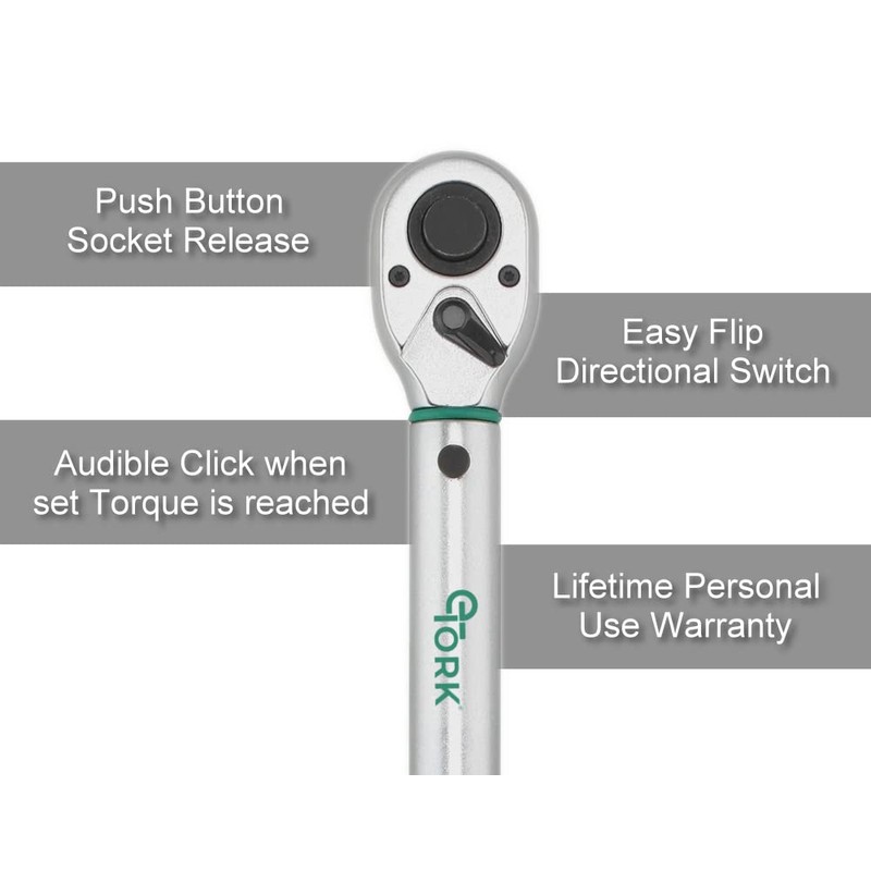eTORK - Magnetic Lock Torque Wrench | 3/8 Torque Wrench