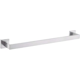 Bath Towel Bar 23.74", Angle Simple SUS304 Stainless Steel Bathroom Towel Holder, Shower Towel Rod, Single Towel Hanger Bar, Clothing Towel Rack for Wall, Brushed Nickel