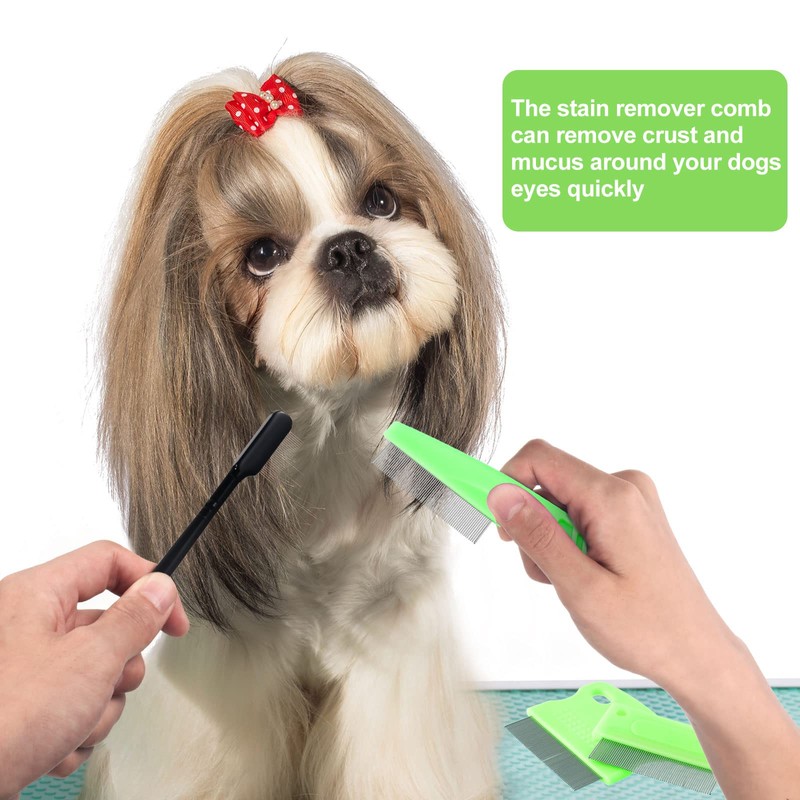 5 Pieces Dog Eye Combs Tear Stain Remover Combs Pet
