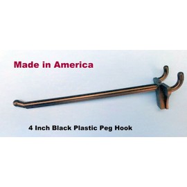 ProCraft Brand (10 Pack) 4 Inch Black Plastic Peg Kit. Garage Shelf Hanger Pegboard Hooks USA