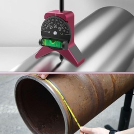 Pipe Center Finder Tool, Magnetic Multifunctional Pipe Fitting Tools Center Finder Locator, Quick Adjust Dial, Y Shaped Design for 1 1/2-6in Diameter Pipes