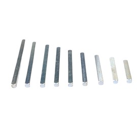 8mm Windows UPVC and Door Handle Spindle Plain Bar 50mm to 150mm Solid Steel Silver Metal Spindles Pack of 1 (8 mm x 110 mm)